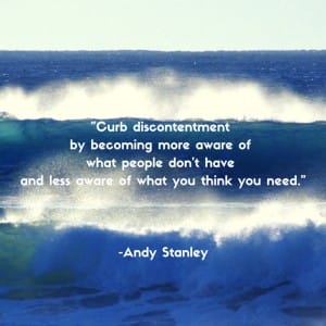 Curb discontentment A Stanley